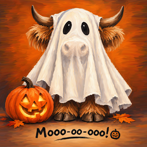"Highland Cows: Halloween Moo-oo-ooo!"