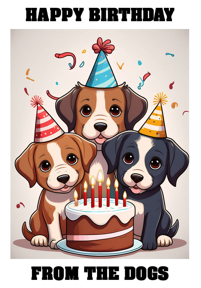 Birthday Cards - From The Pets