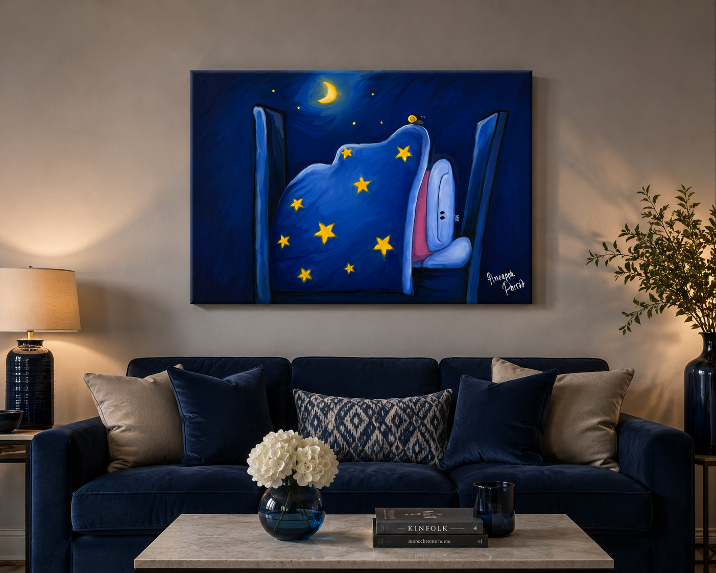 "All Night I Dream About You" - Landscape Canvas Print (Various Sizes Available)