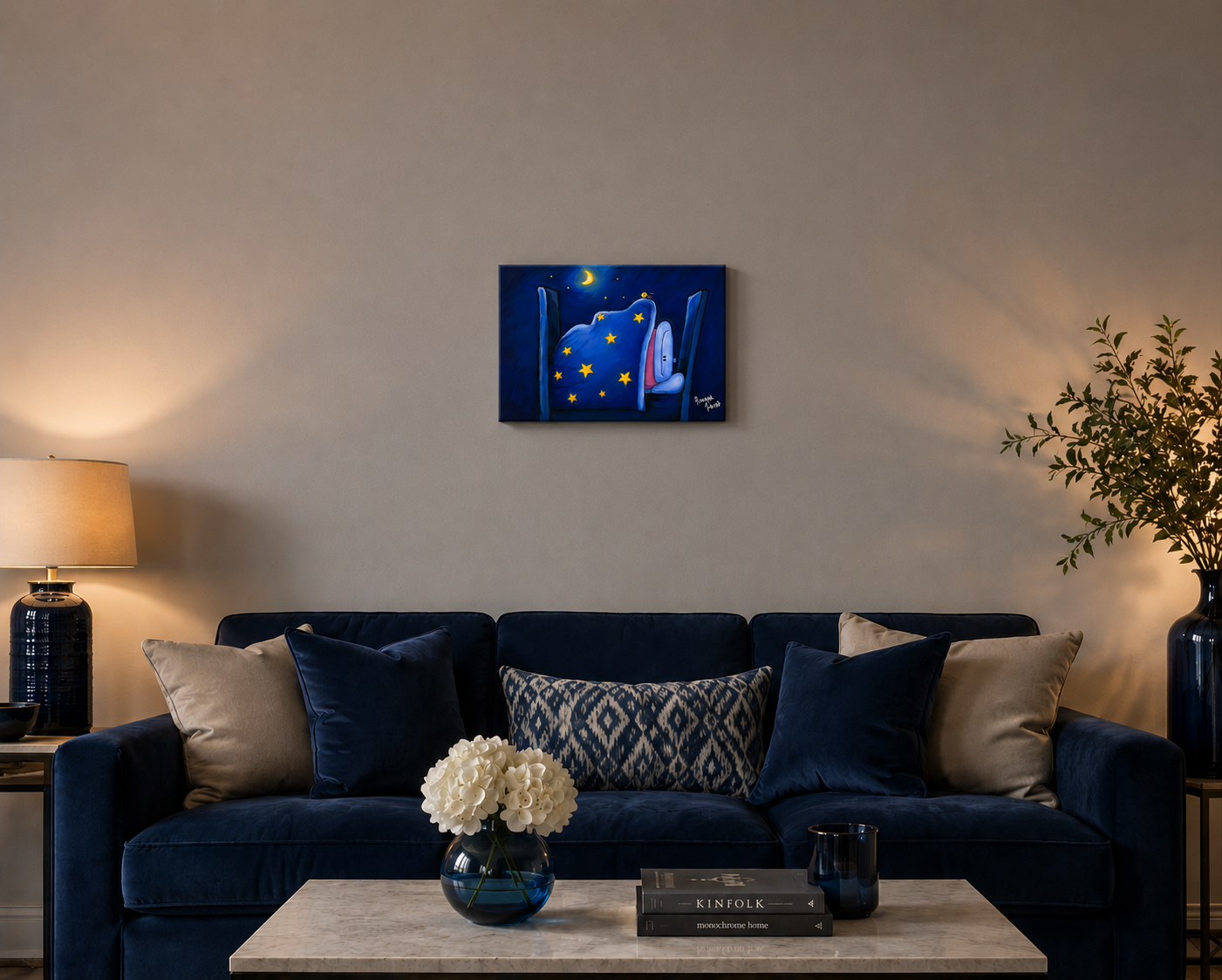"All Night I Dream About You" - Landscape Canvas Print (Various Sizes Available)