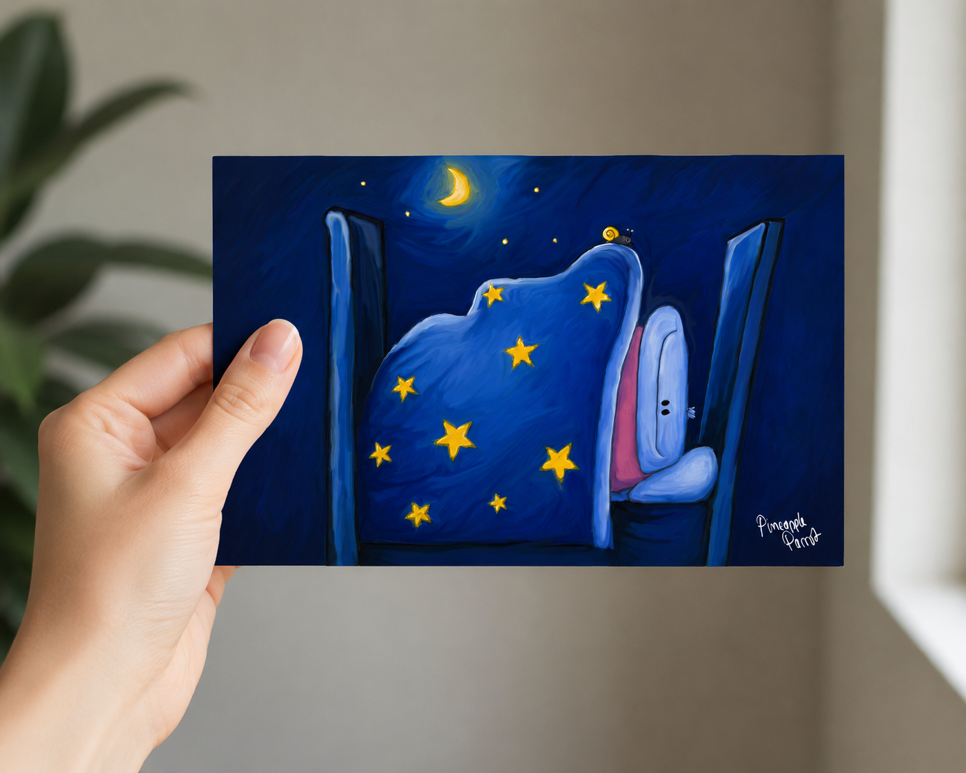 "All Night I Dream About You" - Postcard-Style Print (A6 and A5)