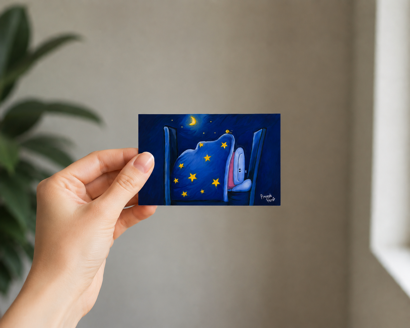 "All Night I Dream About You" - Postcard-Style Print (A6 and A5)