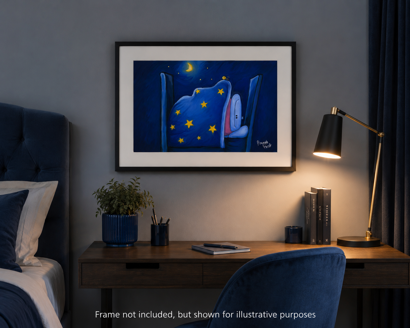 "All Night I Dream About You" - Small-Form Giclee Print (A4 and A3)