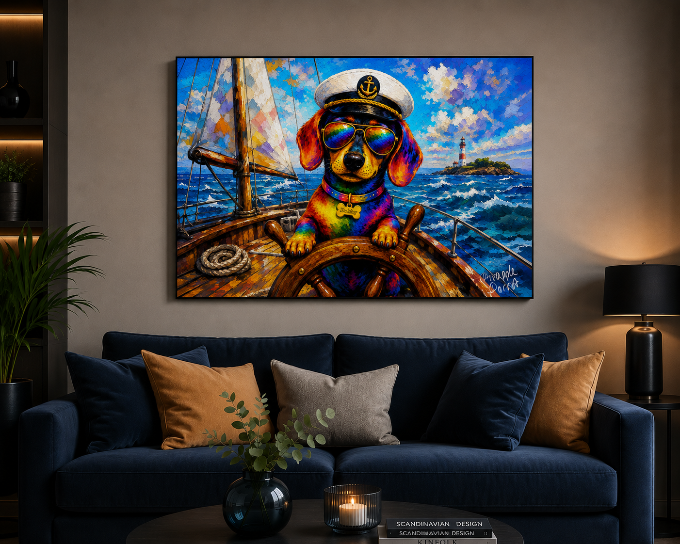 "Captain Bobby" - Landscape Canvas Print (Various Sizes Available)