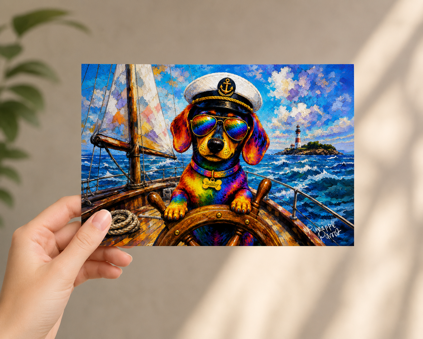 "Captain Bobby!" - Postcard-Style Print (A6 and A5)