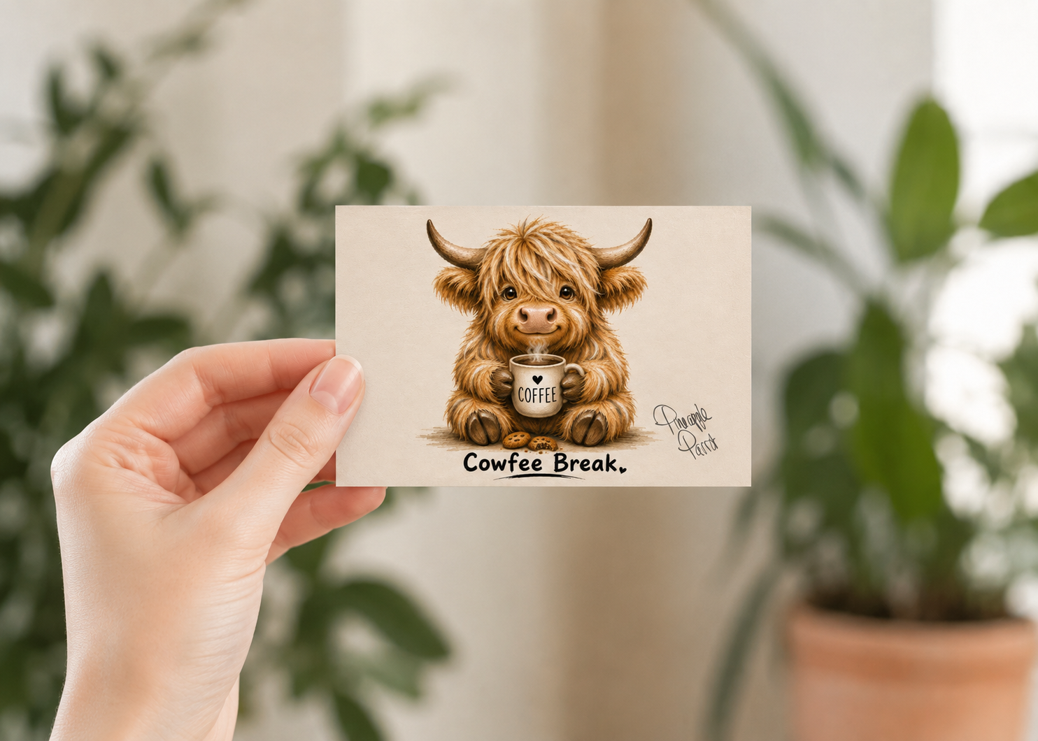 "Cowfee Break" - Postcard-Style Print (A6 and A5)