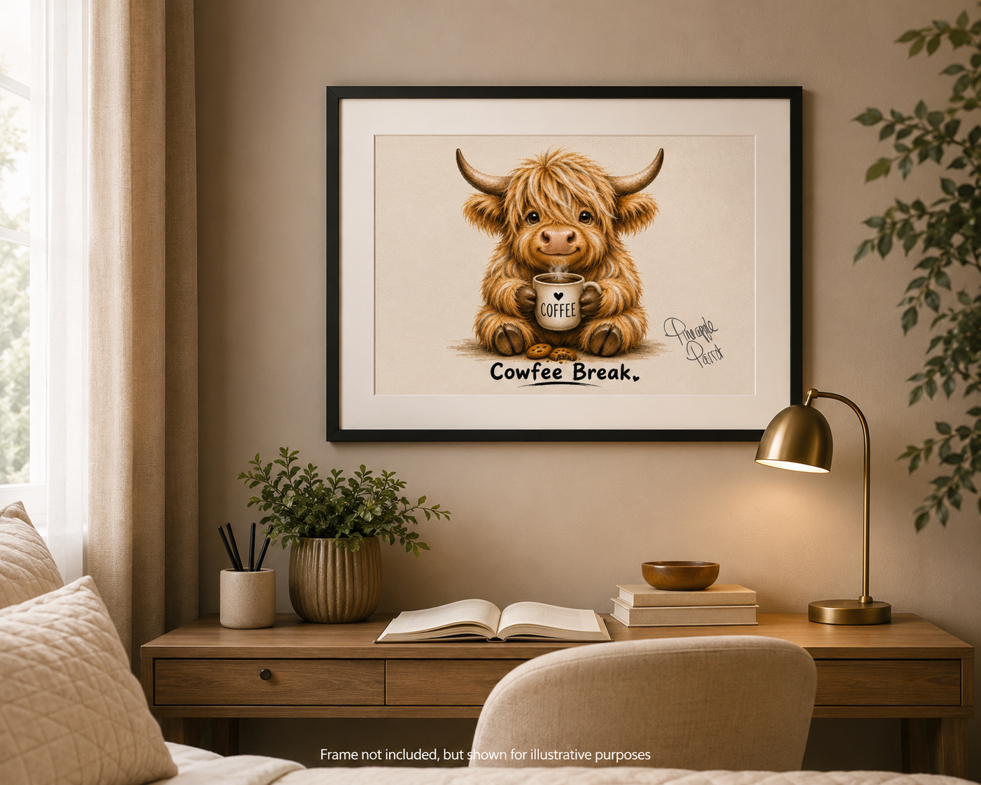 "Cowfee Break" - Small-Form Giclee Print (A4 and A3)