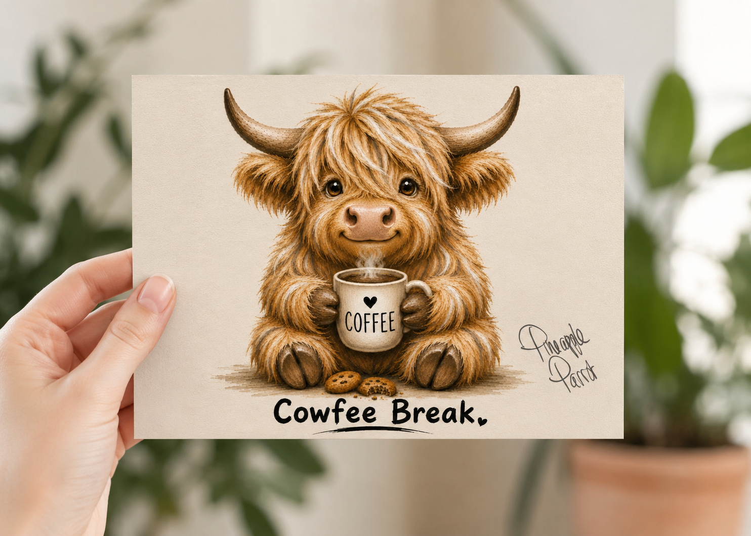 "Cowfee Break" - Postcard-Style Print (A6 and A5)