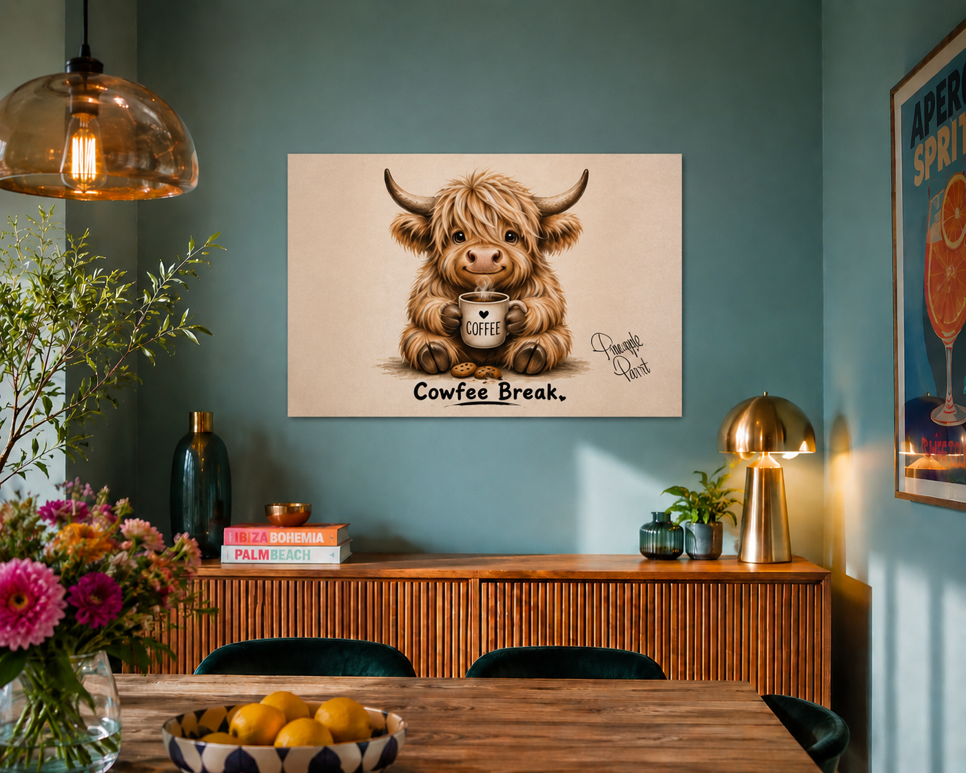 "Cowfee Break" - Poster Print (Various Sizes Available)