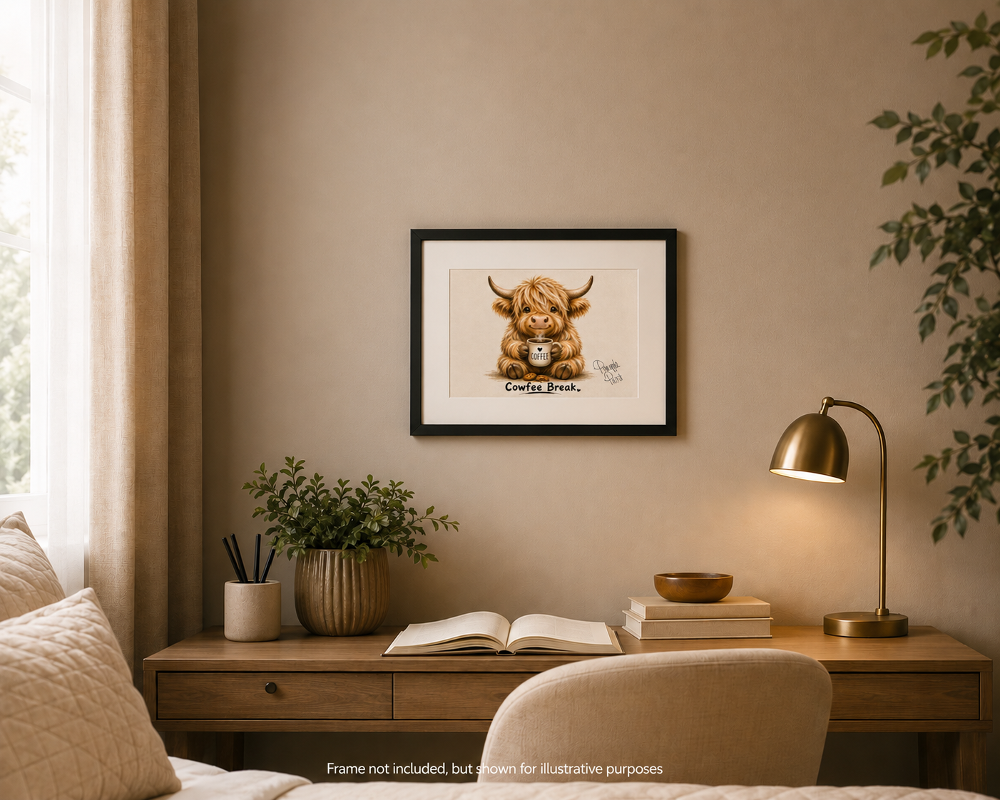 "Cowfee Break" - Small-Form Giclee Print (A4 and A3)