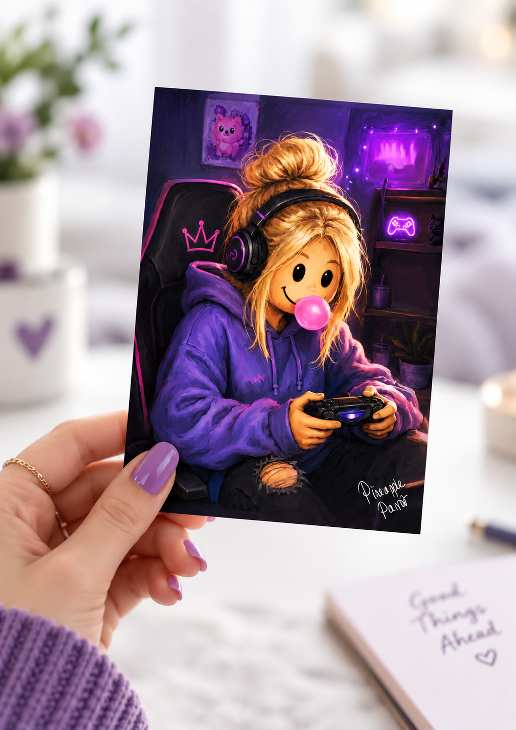 "Daisy Deene: Gamer Girl" - Postcard-Style Print (A6 and A5)