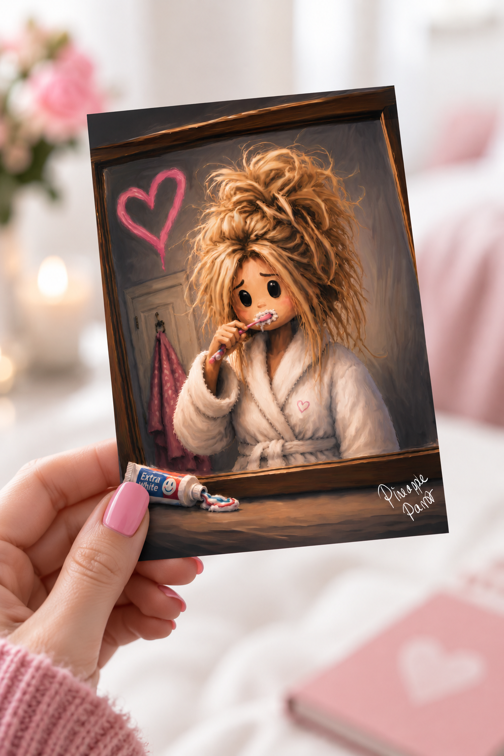 "Daisy Deene: Messy Hair Day" - Postcard-Style Print (A6 and A5)