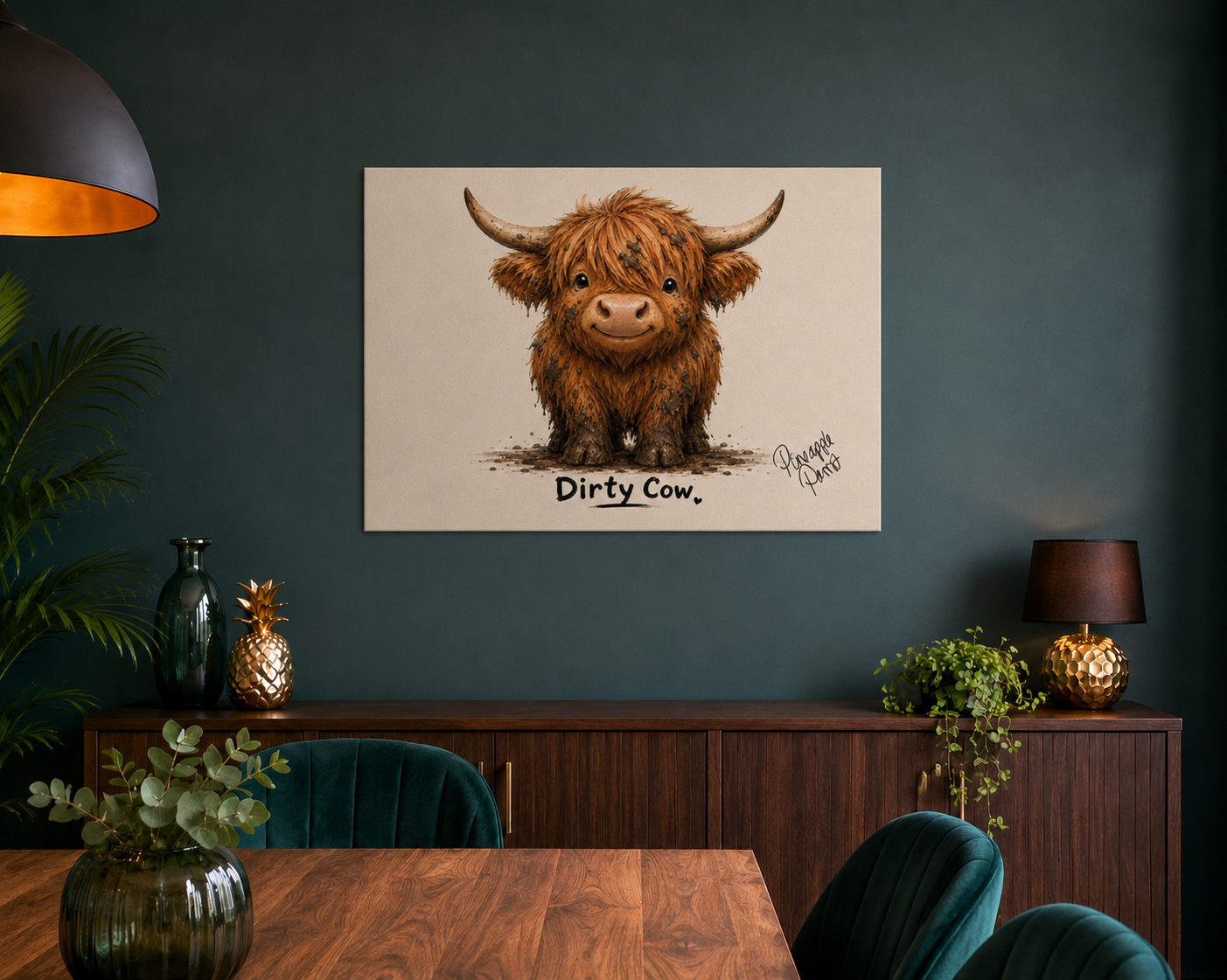 "Dirty Cow" - Poster Print (Various Sizes Available)