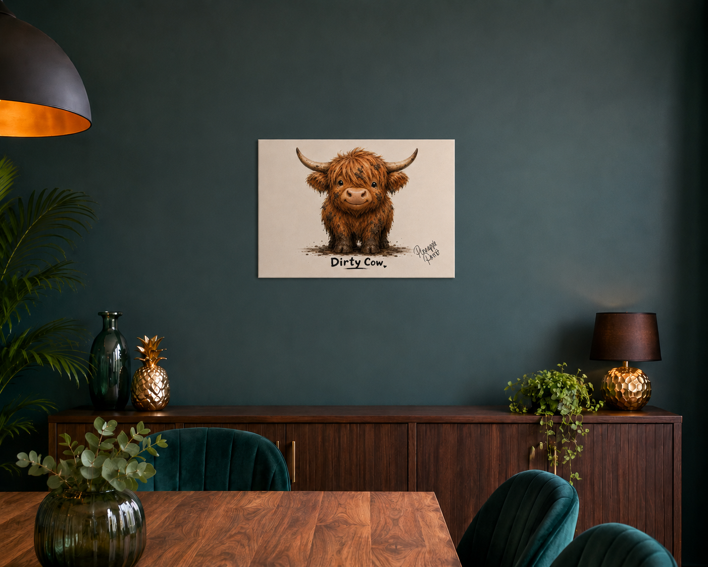 "Dirty Cow" - Poster Print (Various Sizes Available)