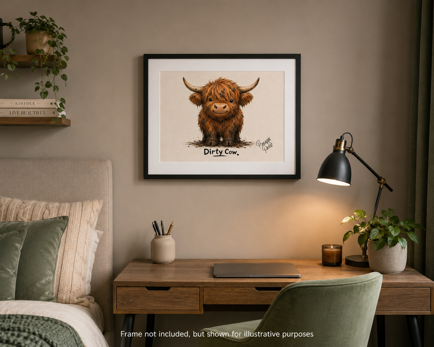 "Dirty Cow" - Small-Form Giclee Print (A4 and A3)