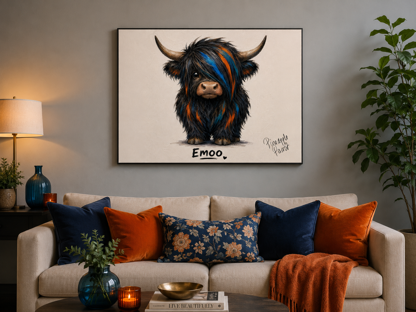 "Emoo" - Landscape Canvas Print (Various Sizes Available)