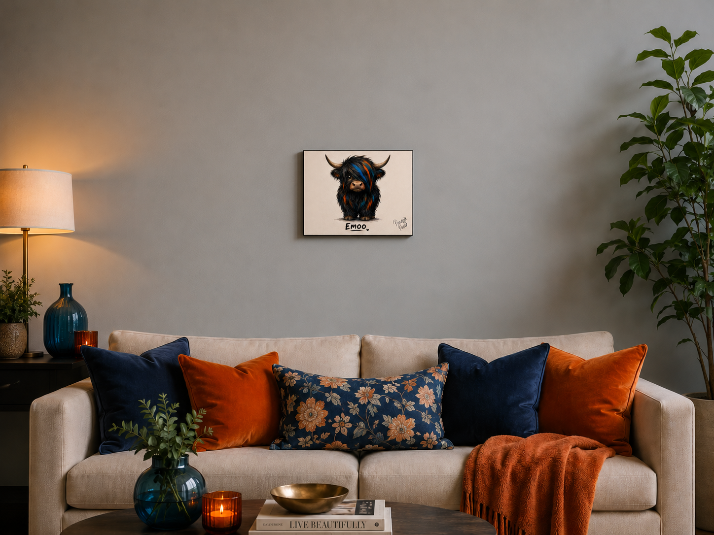 "Emoo" - Landscape Canvas Print (Various Sizes Available)