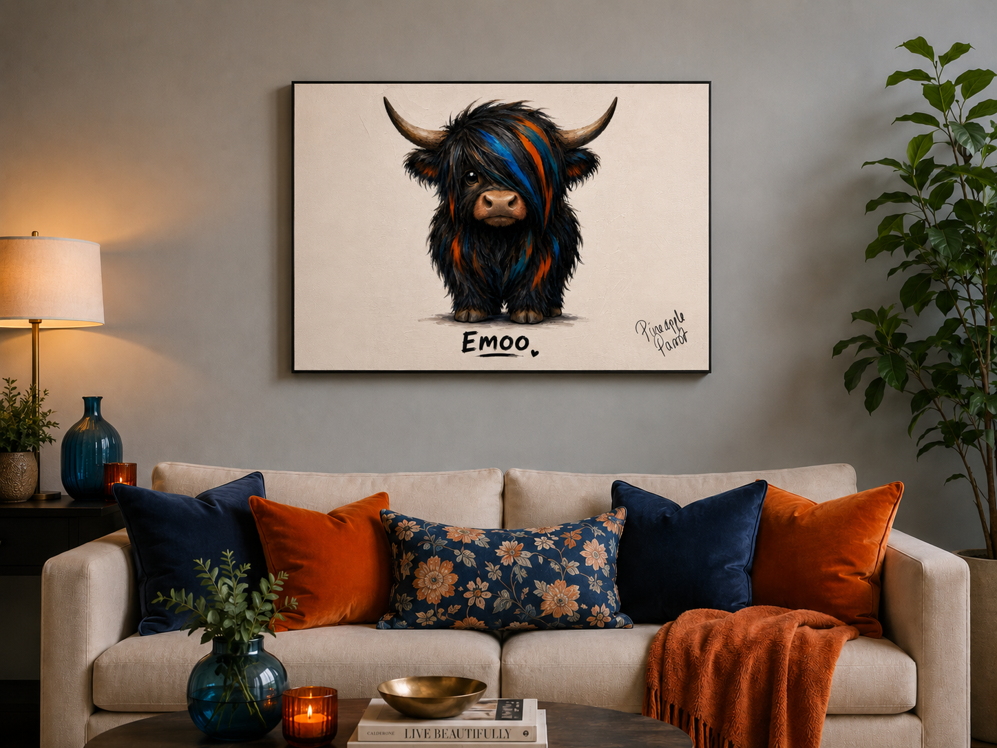 "Emoo" - Landscape Canvas Print (Various Sizes Available)