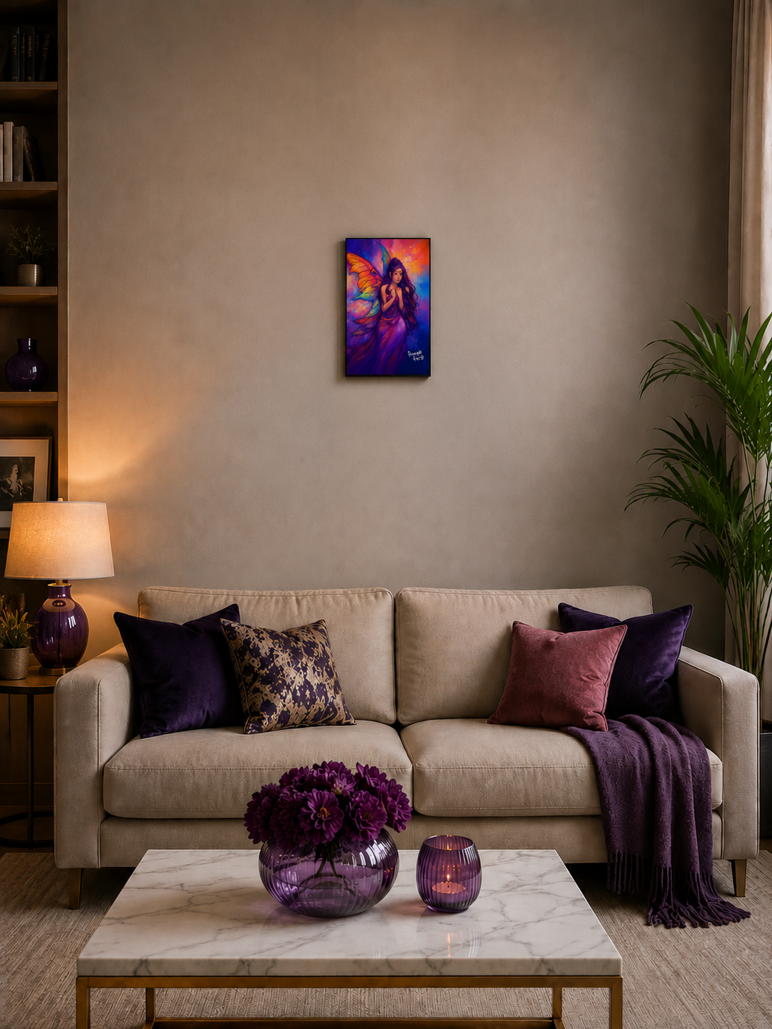 "Fairies Live Among Us - Anatola" - Portrait Canvas Print (Various Sizes Available)