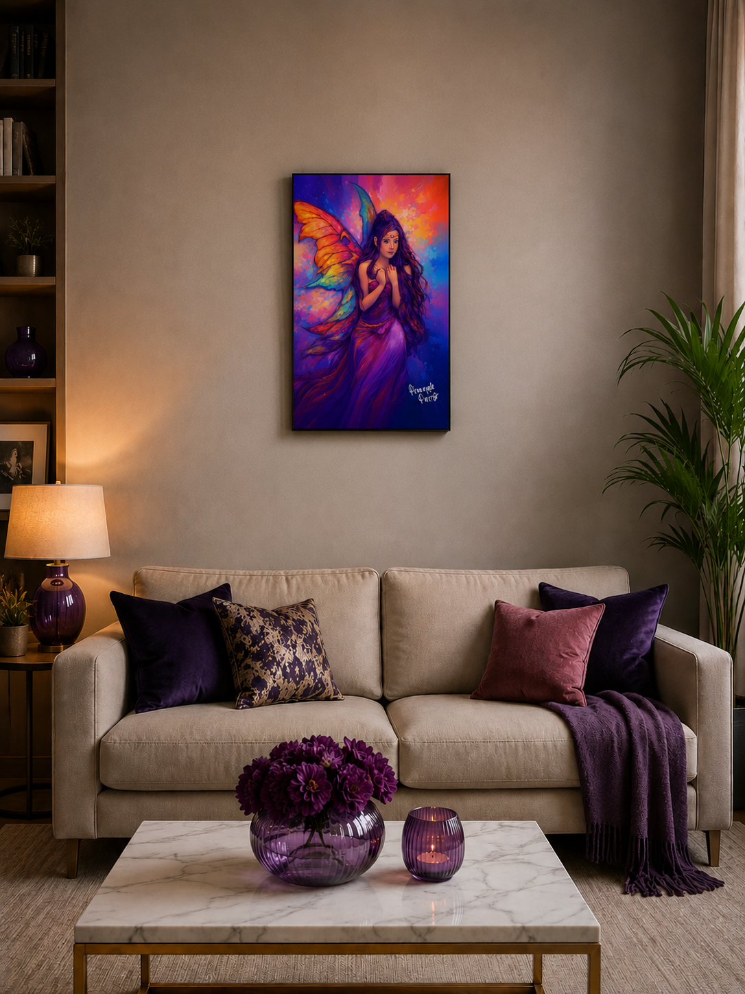 "Fairies Live Among Us - Anatola" - Portrait Canvas Print (Various Sizes Available)
