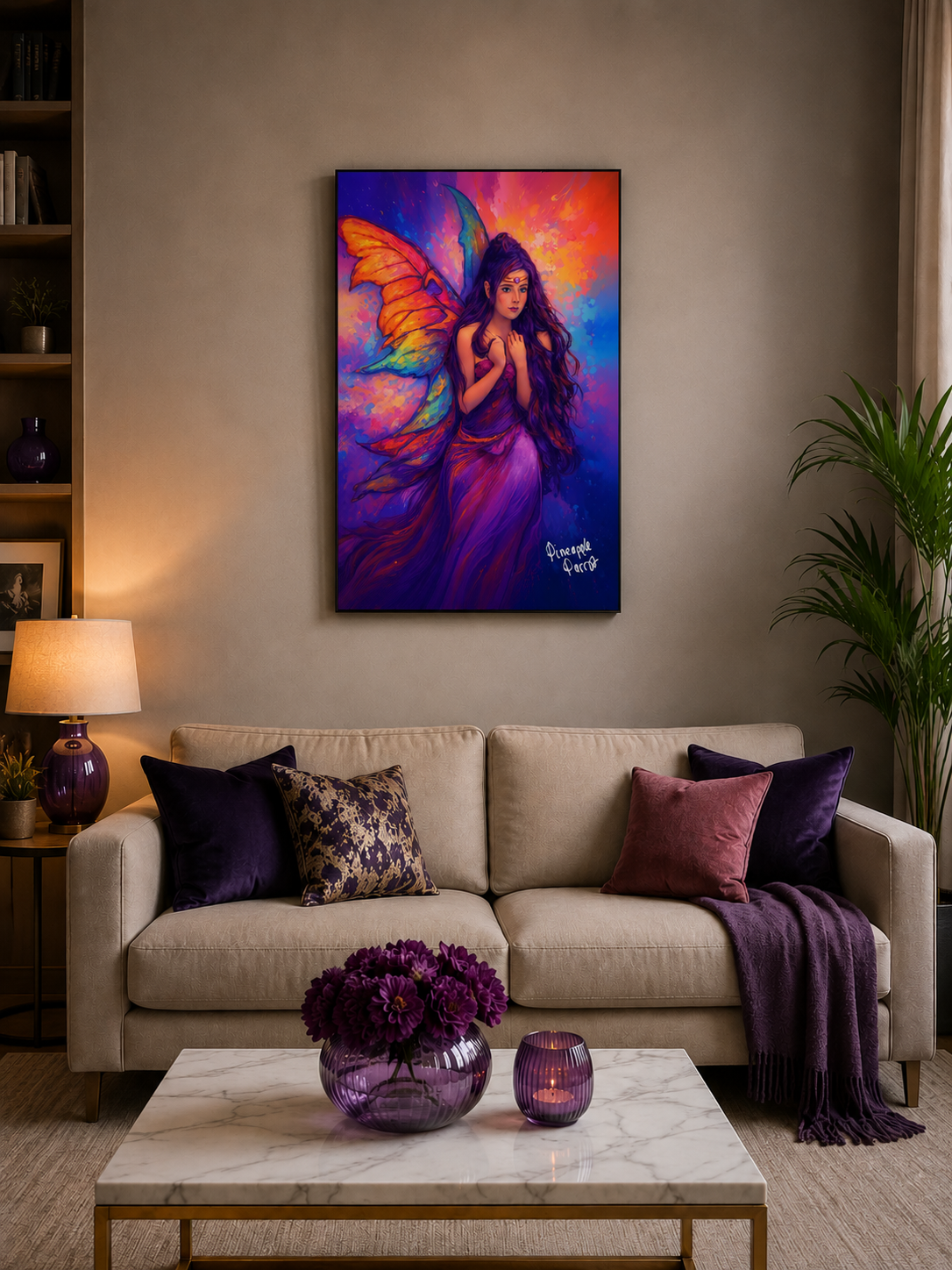 "Fairies Live Among Us - Anatola" - Portrait Canvas Print (Various Sizes Available)