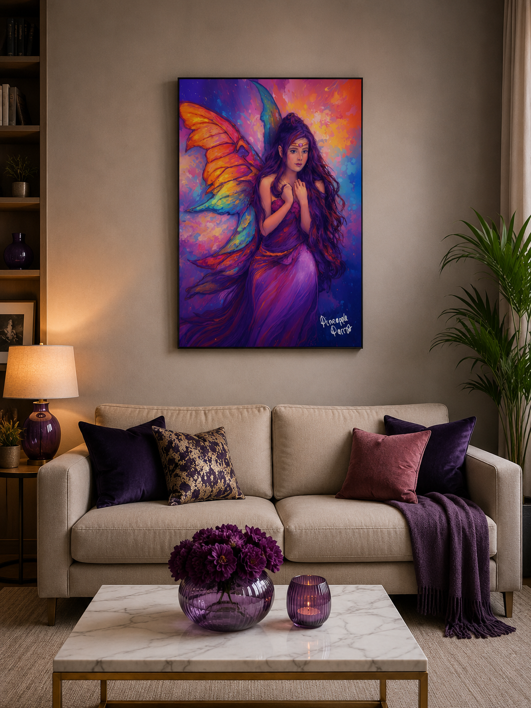 "Fairies Live Among Us - Anatola" - Portrait Canvas Print (Various Sizes Available)