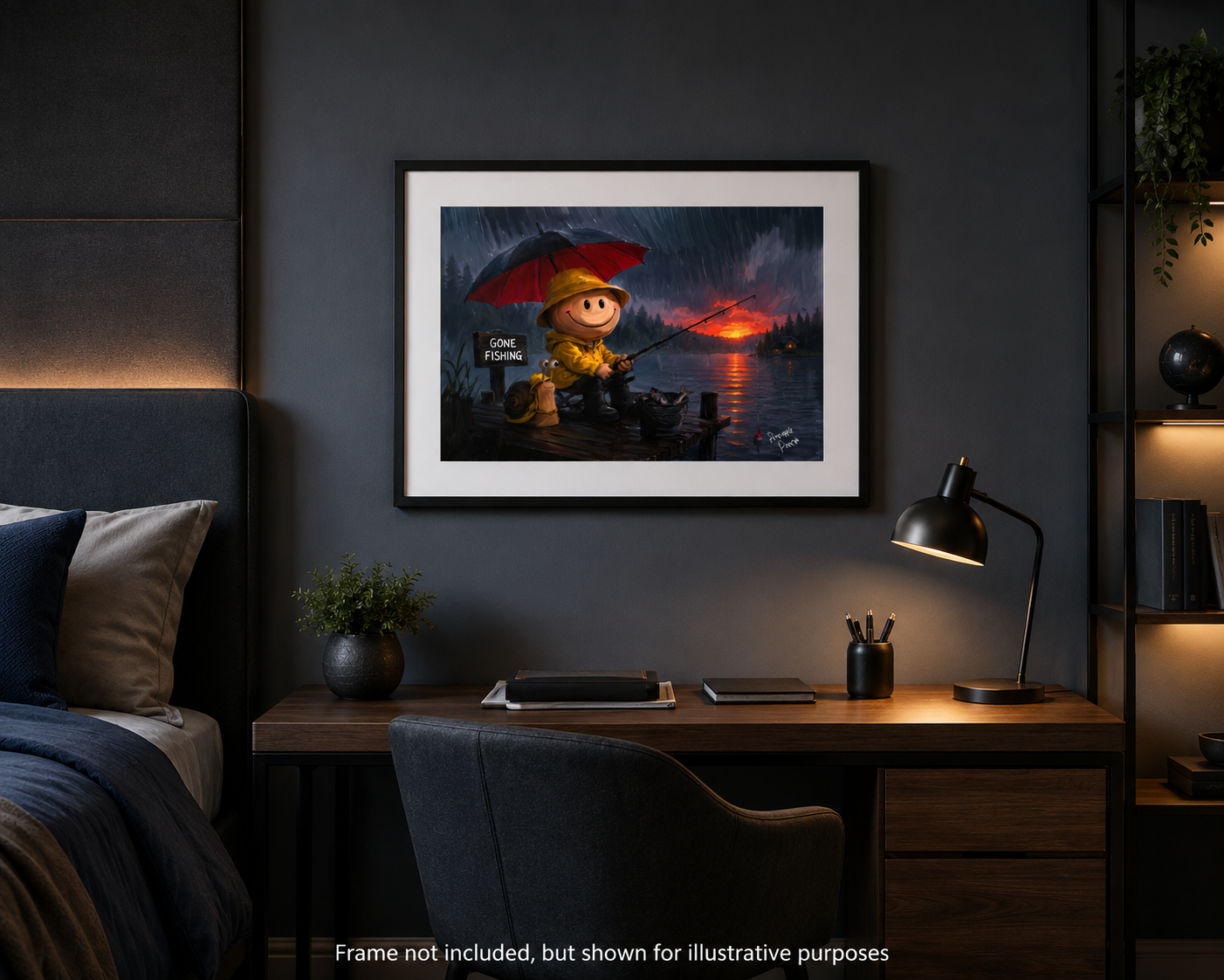 "Gone Fishing" - Small-Form Giclee Print (A4 and A3)