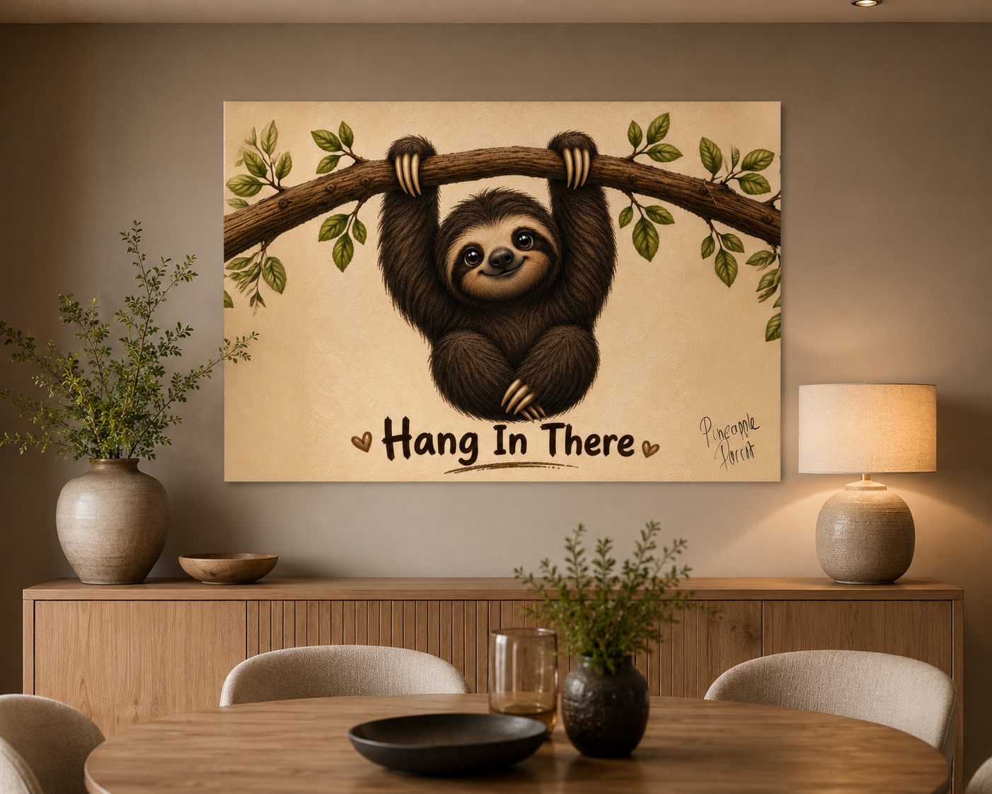 "Hang In There" - Poster Print (Various Sizes Available)