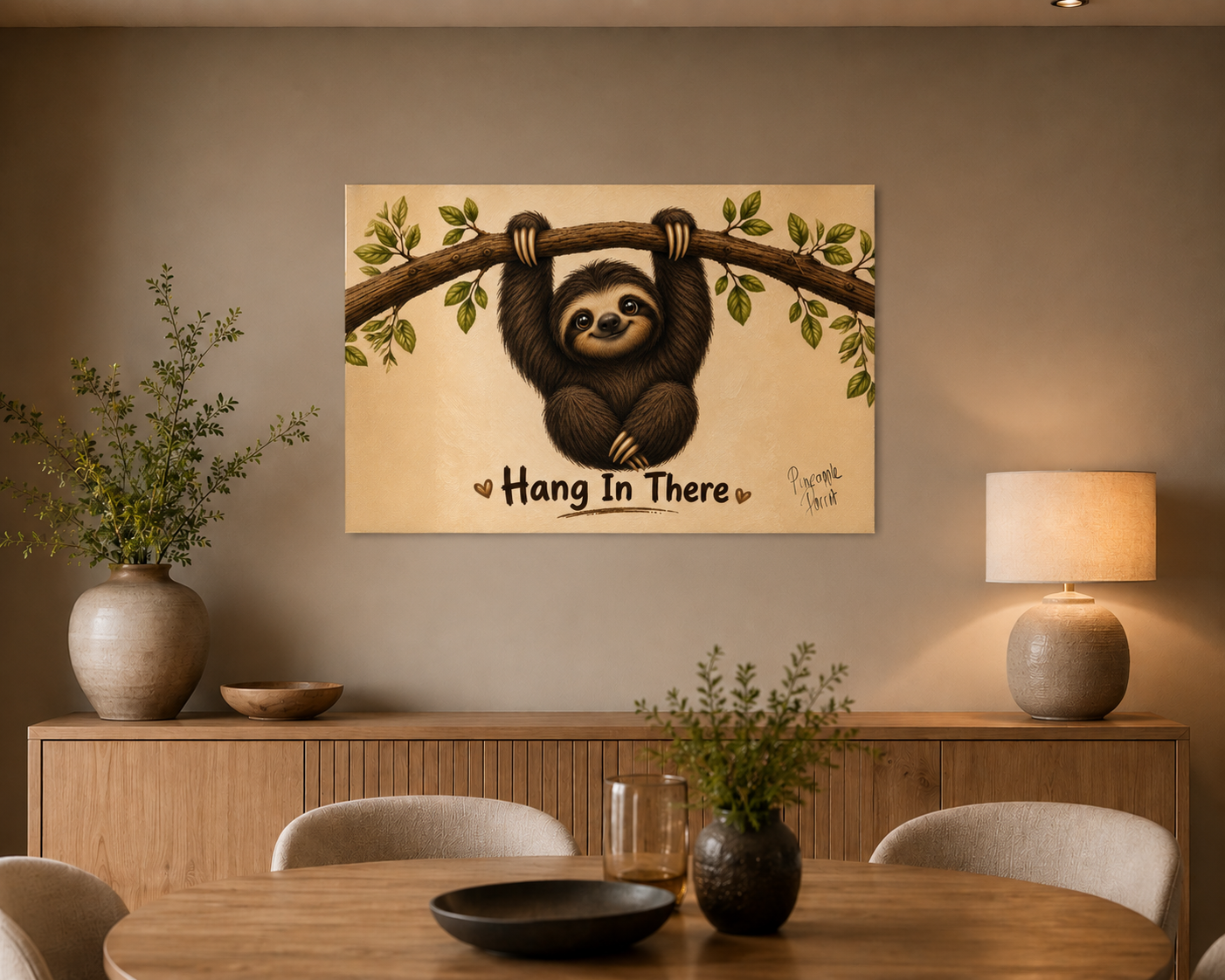 "Hang In There" - Poster Print (Various Sizes Available)