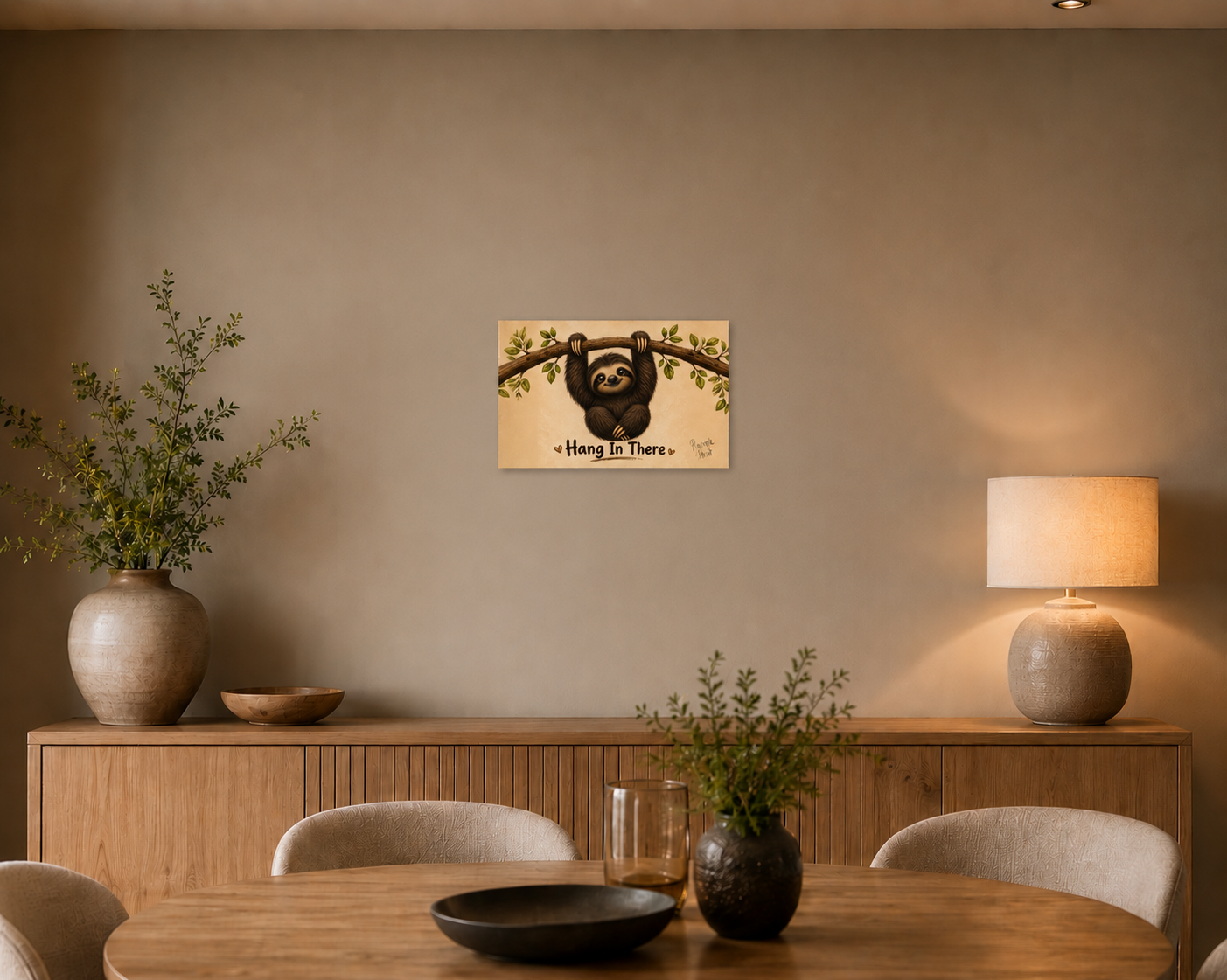 "Hang In There" - Poster Print (Various Sizes Available)