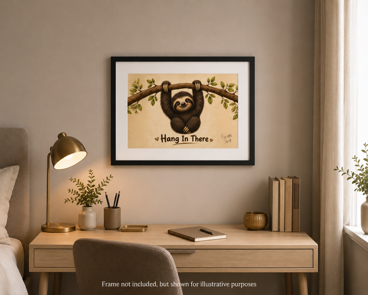 "Hang In There" - Small-Form Giclee Print (A4 and A3)
