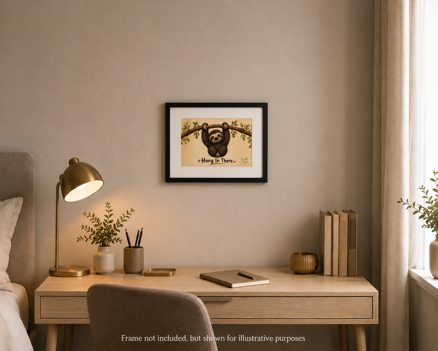 "Hang In There" - Small-Form Giclee Print (A4 and A3)