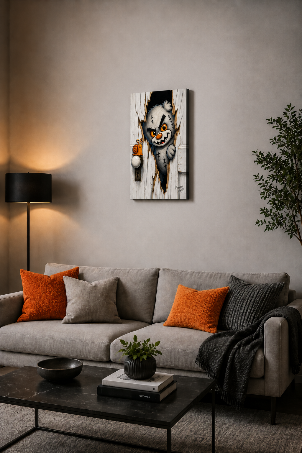 "Heeere's Scratty!" - Portrait Canvas Print (Various Sizes Available)