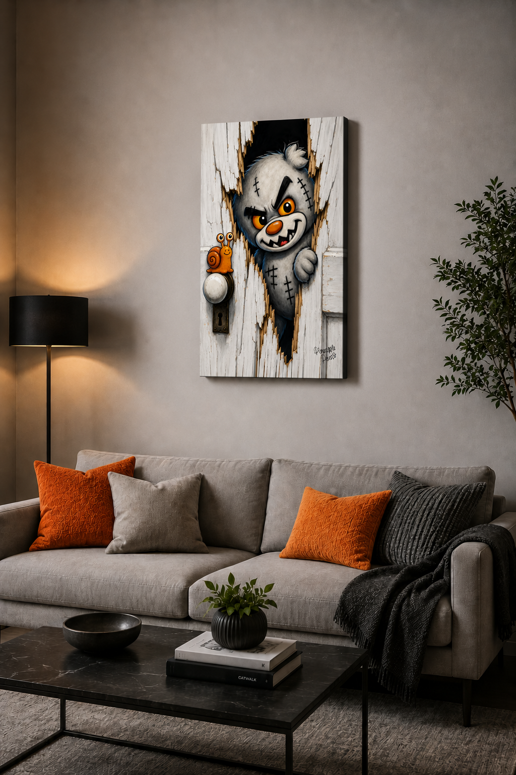 "Heeere's Scratty!" - Portrait Canvas Print (Various Sizes Available)
