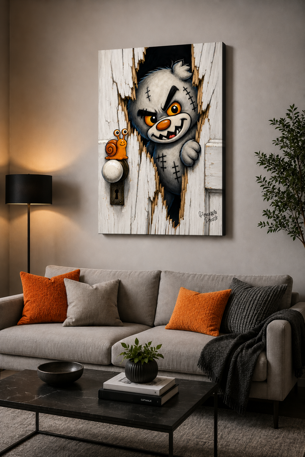 "Heeere's Scratty!" - Portrait Canvas Print (Various Sizes Available)