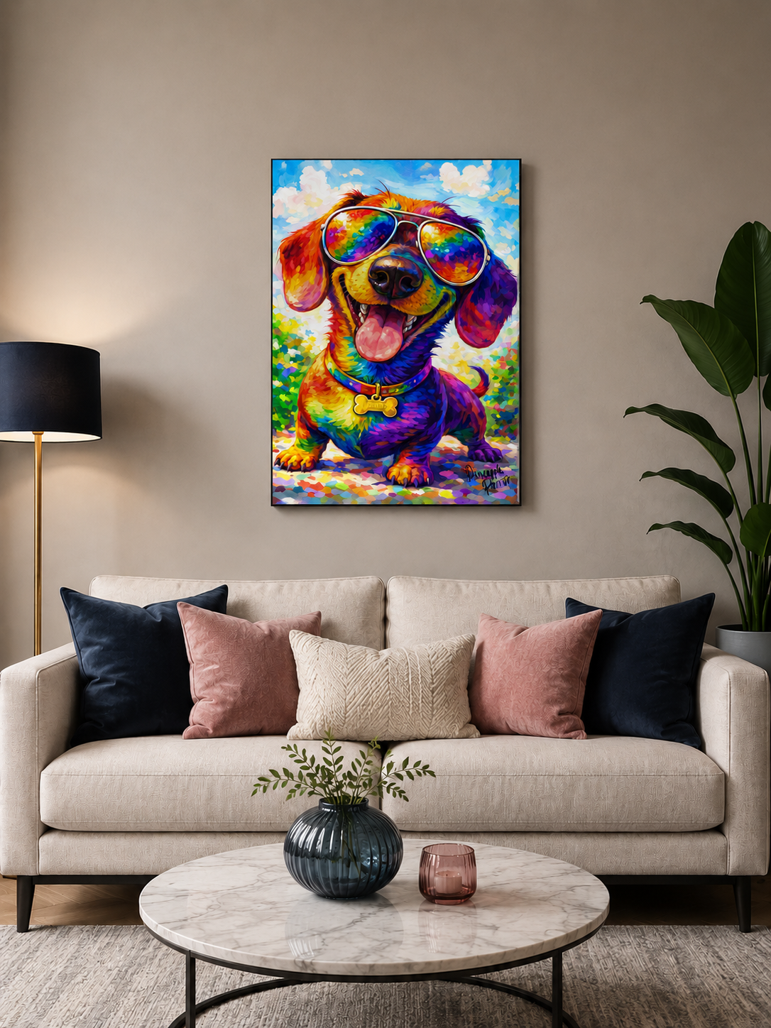 "Hello Bobby!" - Portrait Canvas Print (Various Sizes Available)