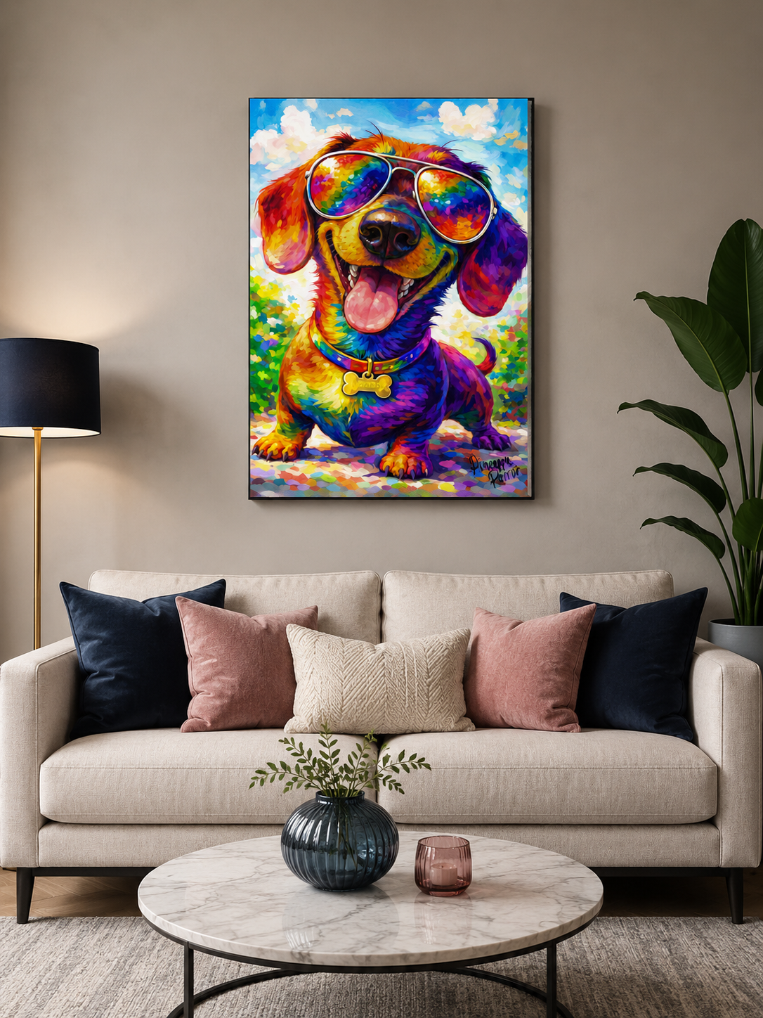 "Hello Bobby!" - Portrait Canvas Print (Various Sizes Available)