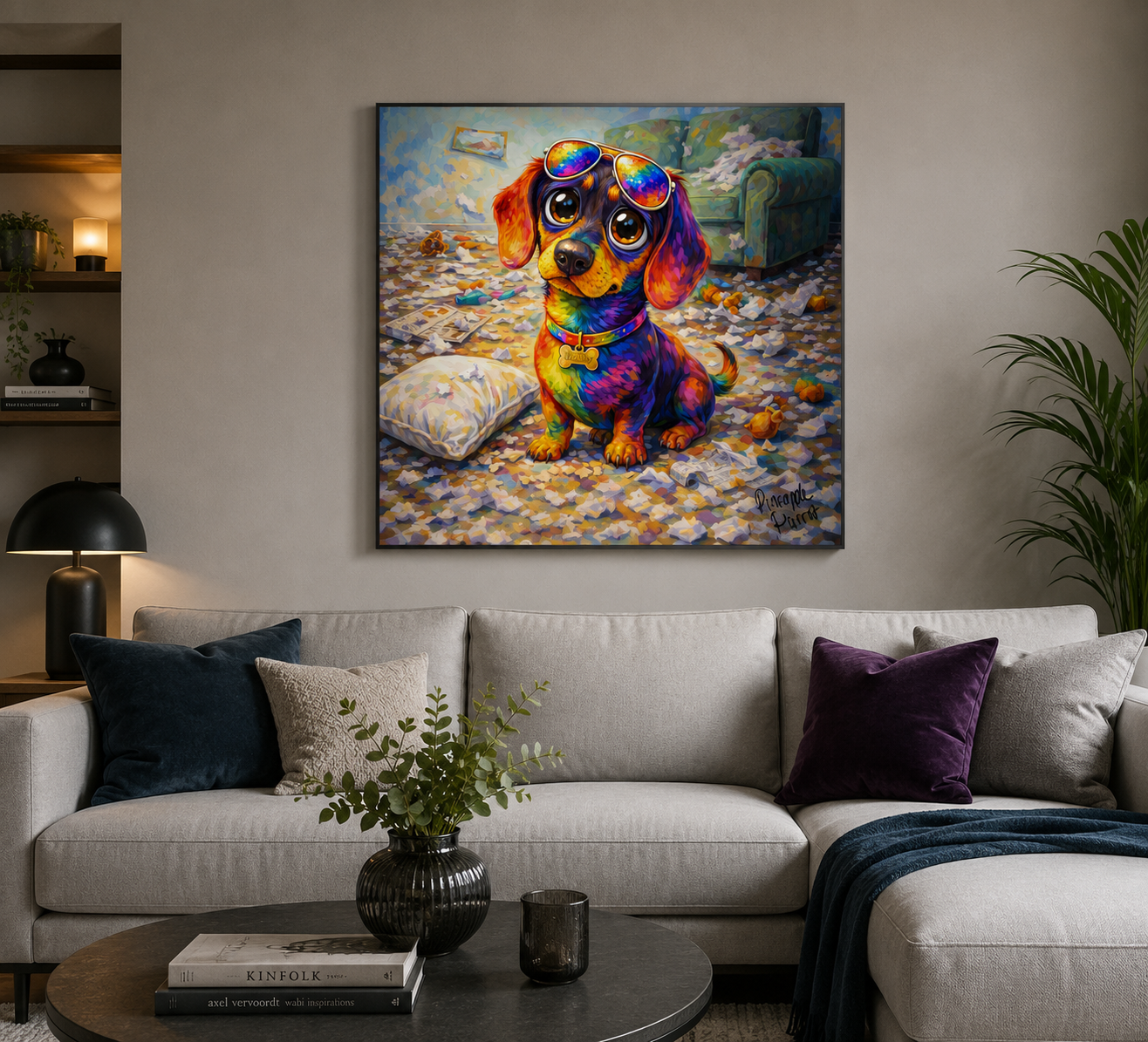"It Wasn't Bobby" - Square Canvas Print (Various Sizes Available)