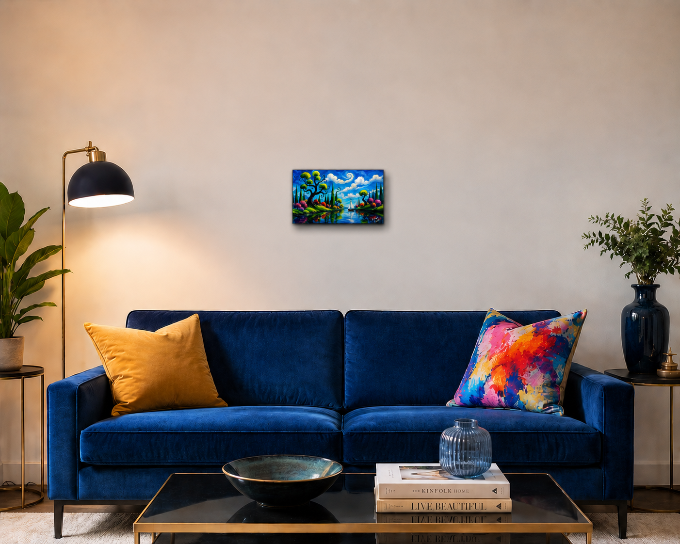 "On The Lake" - Landscape Canvas Print (Various Sizes Available)