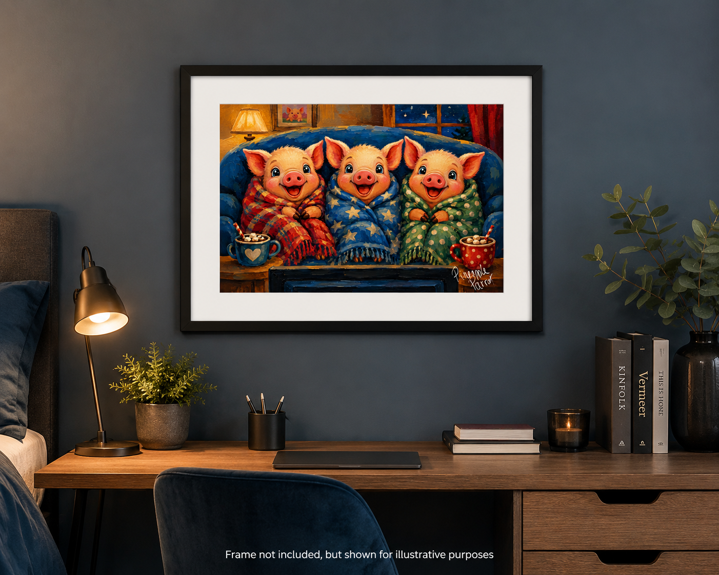"Pigs In Blankeys" - Small-Form Giclee Print (A4 and A3)