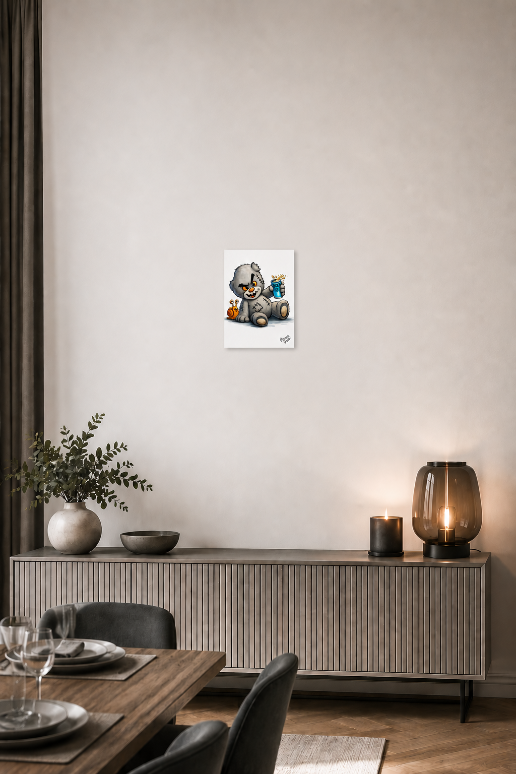 "Scratty Ted Says Cheers" - Poster Print (Various Sizes Available)