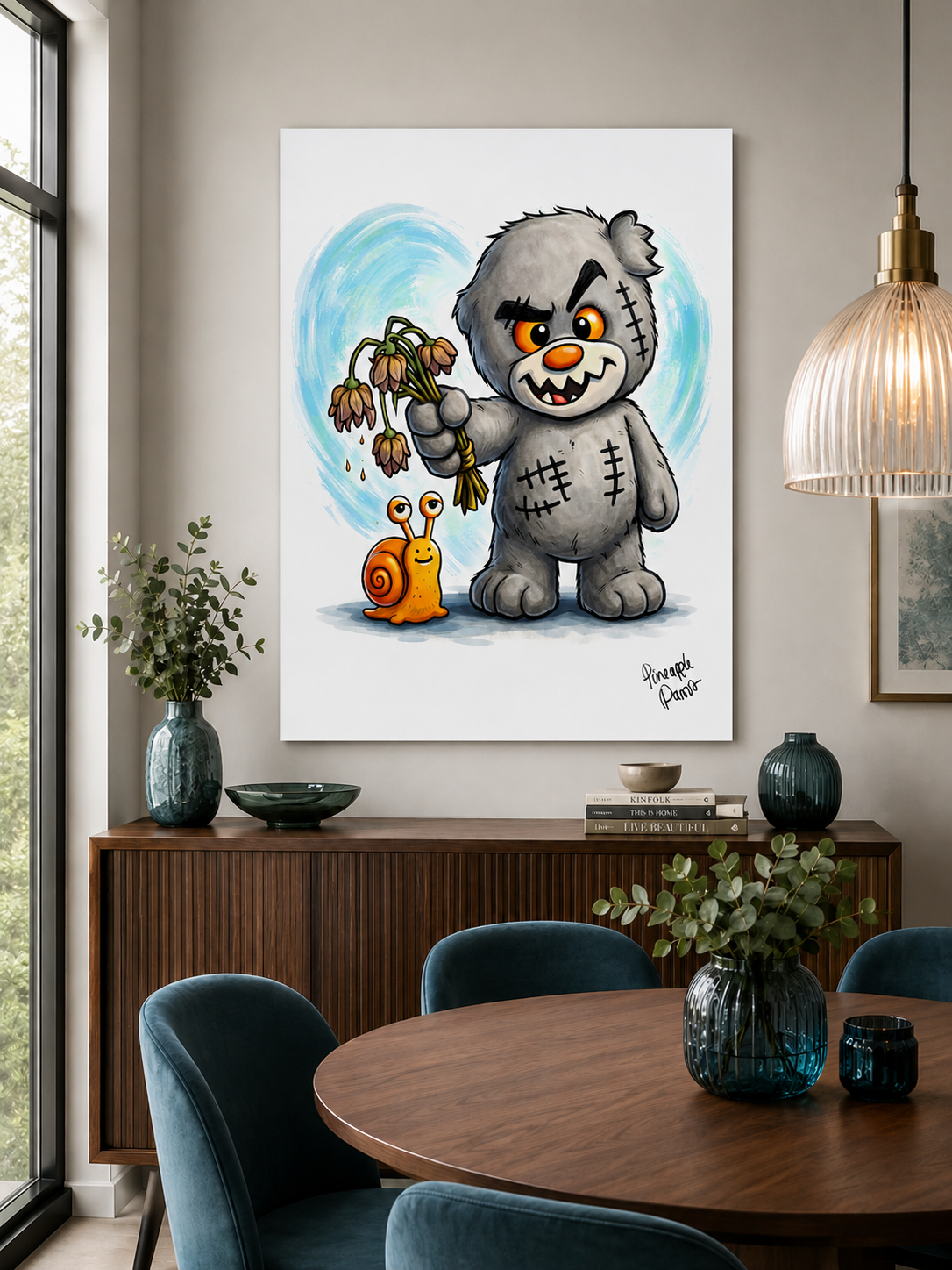 "Scratty Ted Says Sorry" - Poster Print (Various Sizes Available)