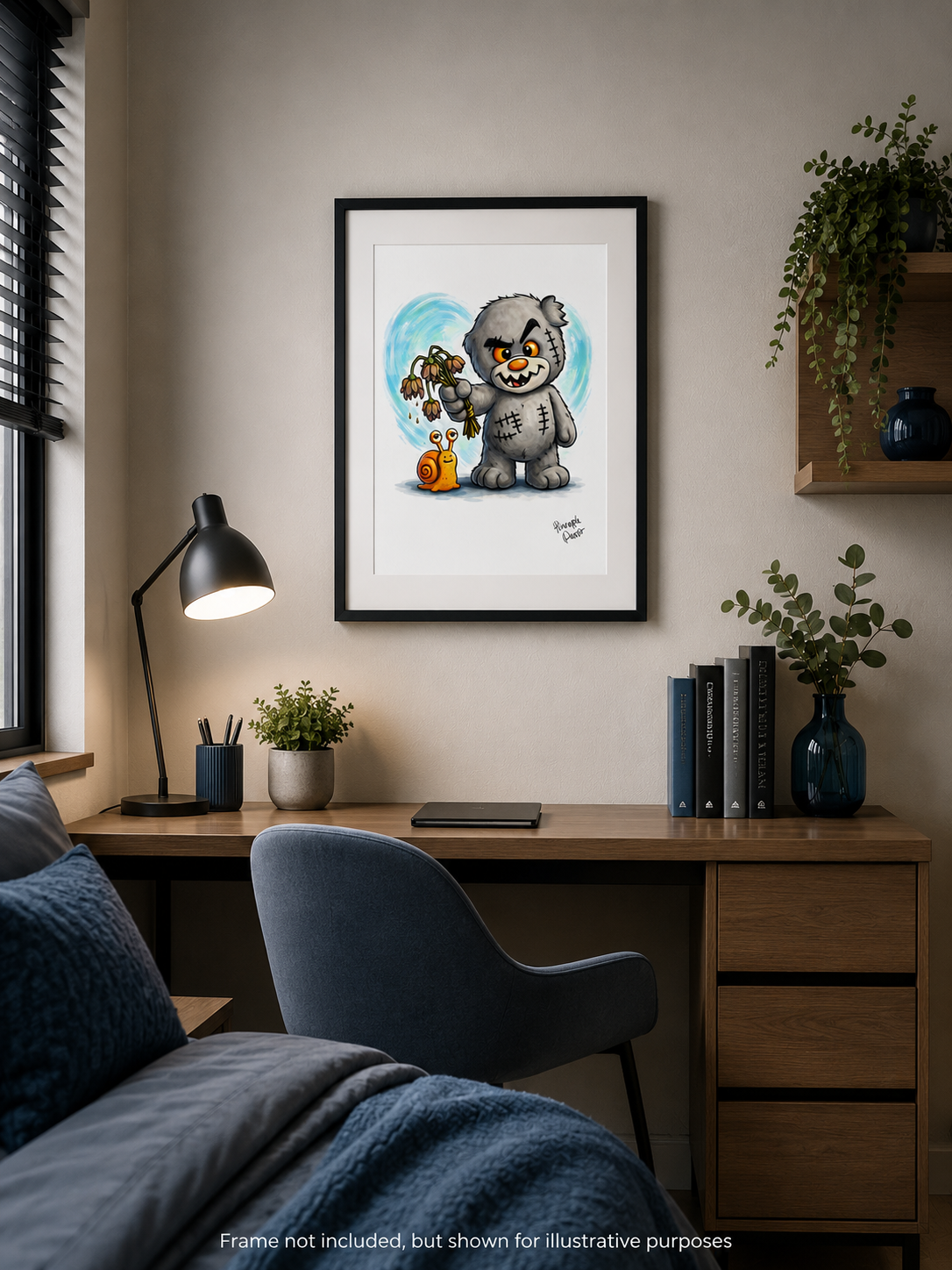 "Scratty Ted Says Sorry" - Small-Form Giclee Print (A4 and A3)