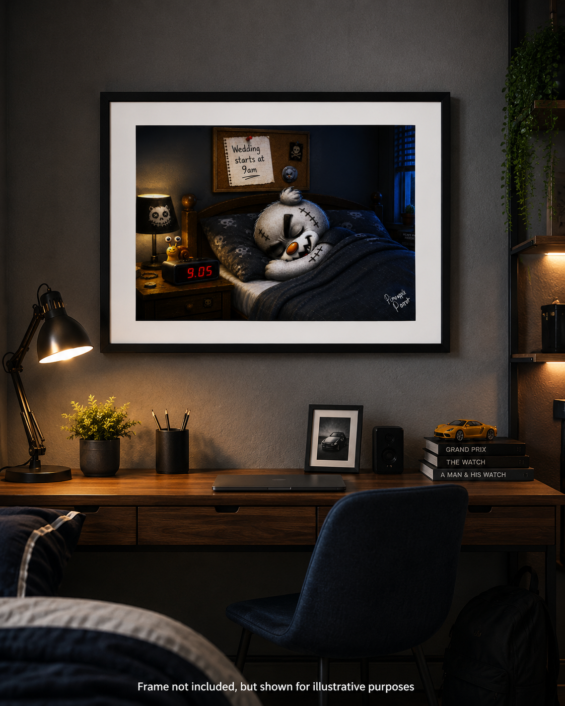 "Scratty Ted's Nice Little Lie In" - Small-Form Giclee Print (A4 and A3)
