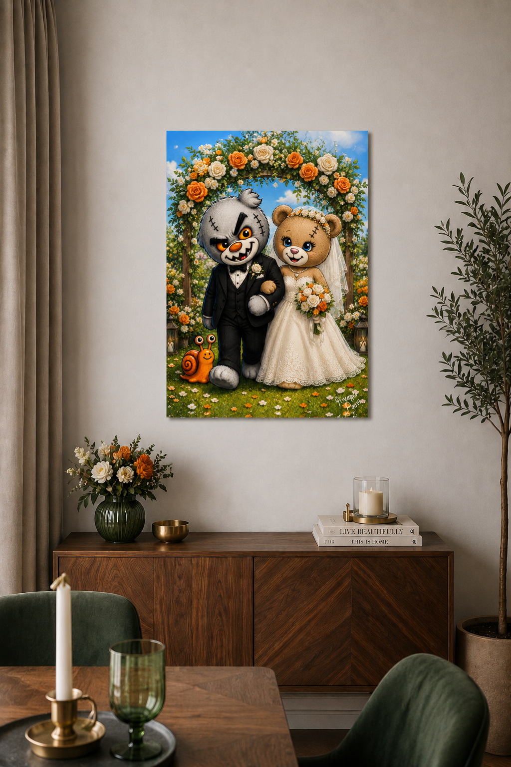 "Scratty Wedding" - Poster Print (Various Sizes Available)