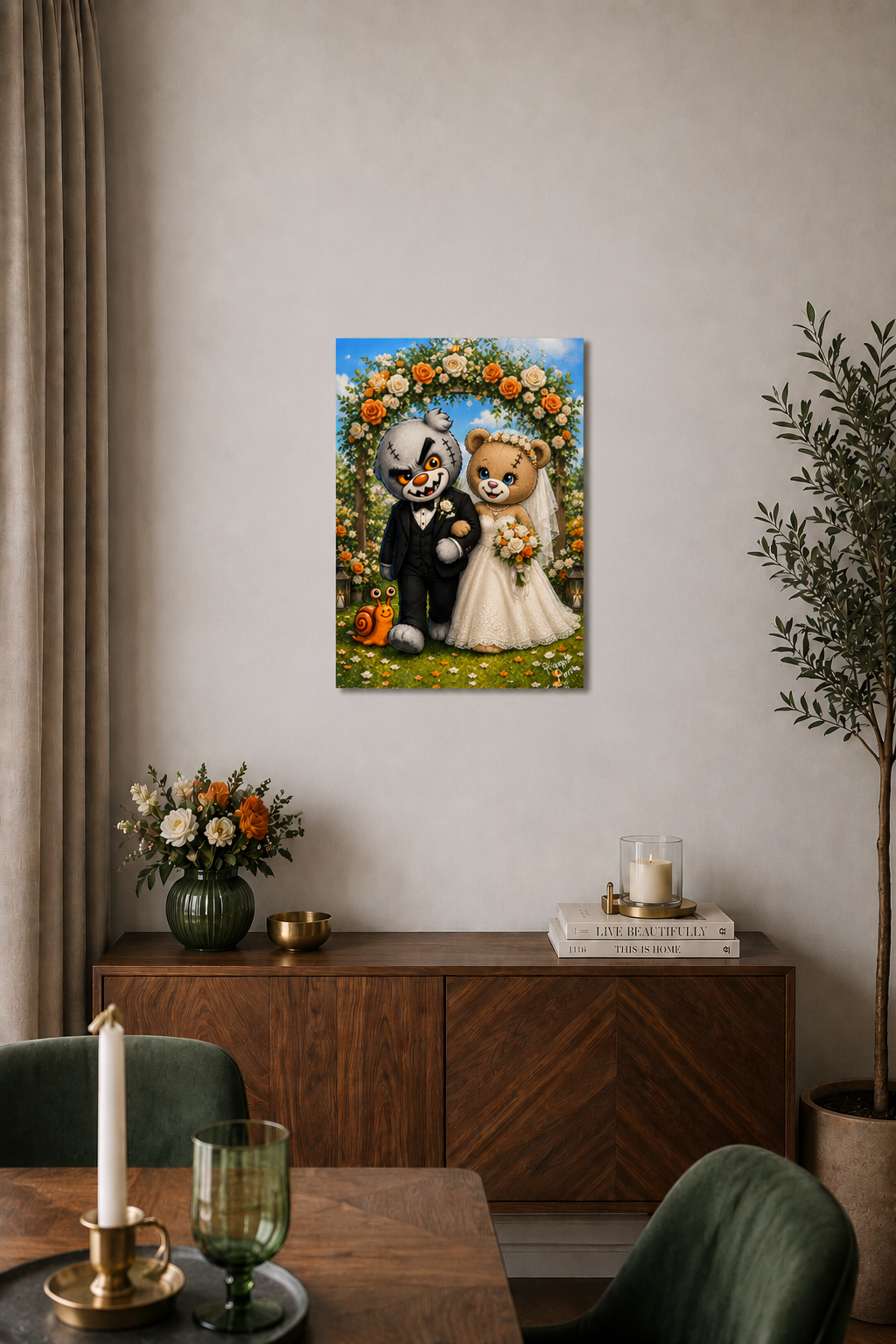 "Scratty Wedding" - Poster Print (Various Sizes Available)