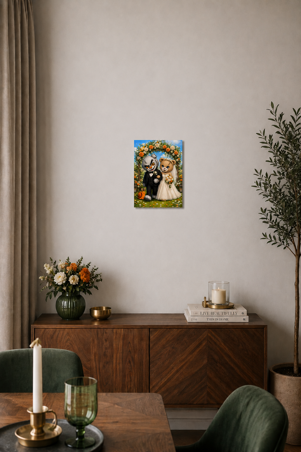 "Scratty Wedding" - Poster Print (Various Sizes Available)