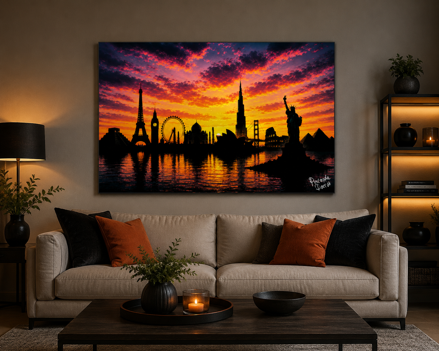 "Small World" - Landscape Canvas Print (Various Sizes Available)