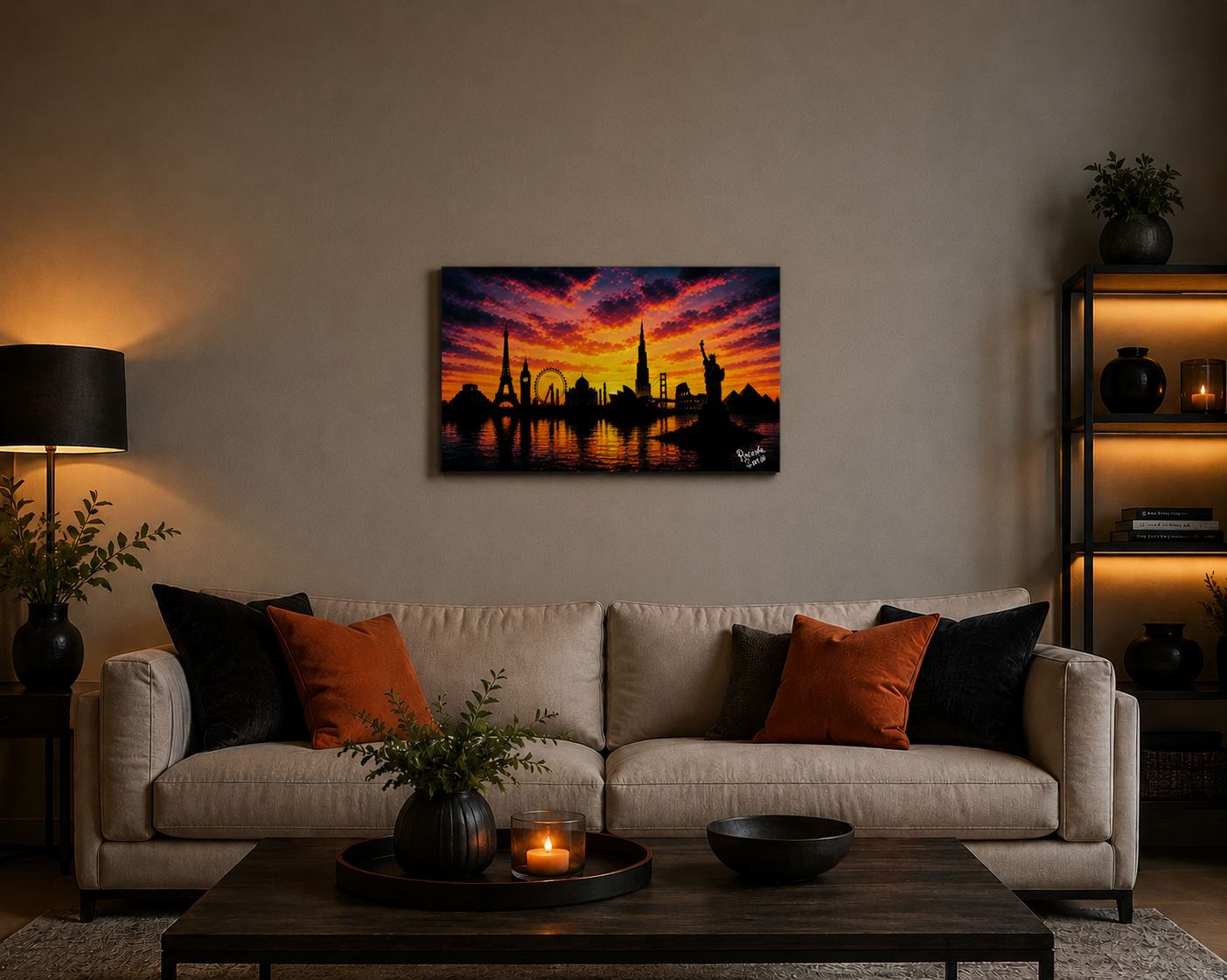 "Small World" - Landscape Canvas Print (Various Sizes Available)