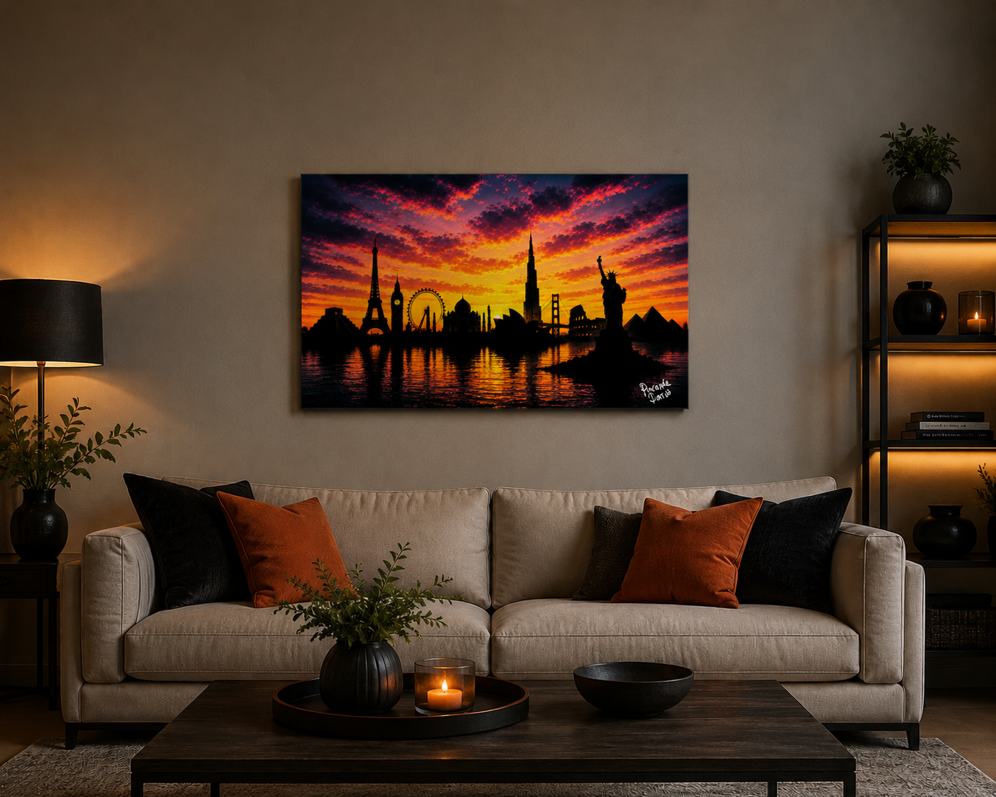 "Small World" - Landscape Canvas Print (Various Sizes Available)